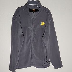 Bass Pro Shops Jacket Mens Medium Zip Up Fleece Gray